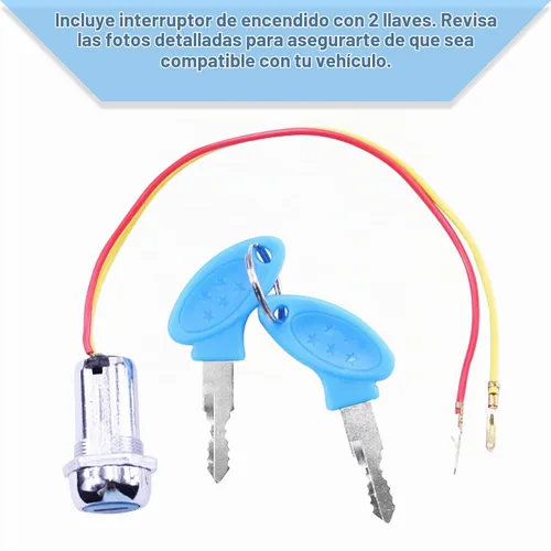 Vista 8 de Interruptor de encendido de 2 cables Interruptor de arranque con 2
