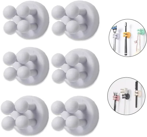 Vista 10 de Portacepillos de dientes de silicona para baños, soporte de afeitar para ducha, soporte de cepillado de dientes, soporte de pared para cepillo