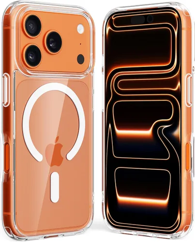 Vista 14 de Crystal Fit - Funda magnética transparente para iPhone 16, compatible con MagSafe, antiamarilleo, funda protectora delgada (para iPhone 16)
