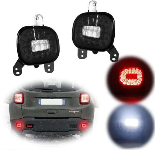 Vista 13 de Kit de lámparas de marcador lateral LED blanco con lente ahumada, compatible con Jeep Renegade 2014, 2015, 2016, 2017, 2018, 2019, 2020, 2021, 2022