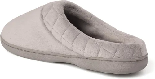 Vista 6 de Dearfoams Darcy - Pantuflas de velour de microfibra, tipo zueco con bordes acolchados, para mujer