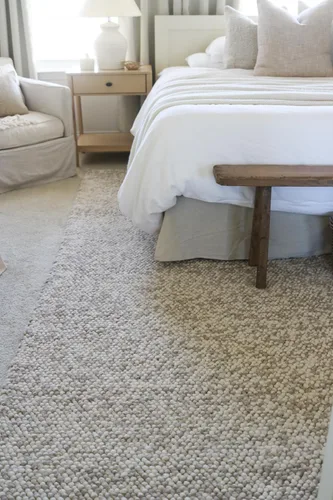 Vista 7 de SAFAVIEH Natura Collection - Alfombra decorativa, 2 x 3 pies, color beige, mezcla de lana hecha a mano, diseño texturizado, ideal para pasillo