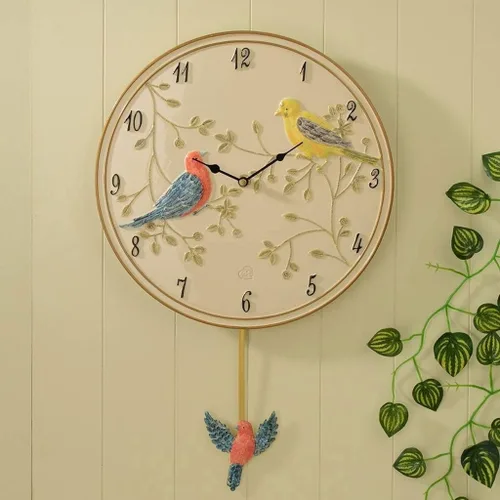 Vista 3 de XXXDXDP - Reloj de pared de metal con diamantes de imitación de flores y diamantes de imitación, decoración silenciosa para el hogar y la oficina