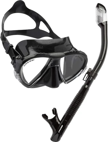 Vista 10 de Cressi Juego de esnórquel para adultos Máscara y snorkel Máscara de silicona cómoda de primera calidad Snorkel superior seco Diseñado