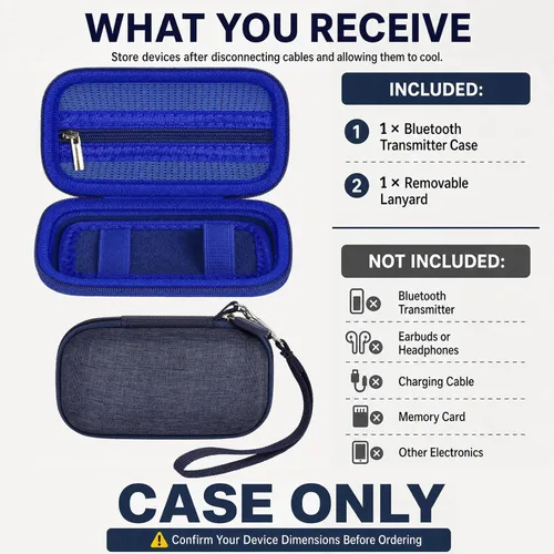 Vista 6 de COMECASE Bluetooth Transmitter Case for AirFly SE/Pro 2/Pro/Duo