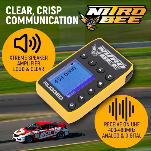 Vista 2 de Rugged Radios Nitro Bee (receptor de carreras, receptor de carrera)