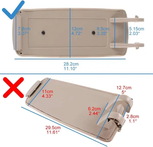 Vista 8 de CCIYU Kit de tapa de consola central automática beige para Audi A4 2002