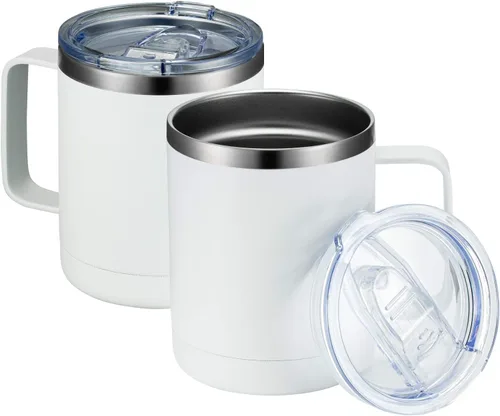Vista 60 de MEWAY - Taza de café con asa, vaso térmico