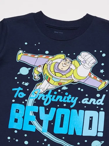 Vista 2 de Disney Camiseta de manga corta Toy Story Buzz Lightyear Infinity & Beyond para niños pequeños