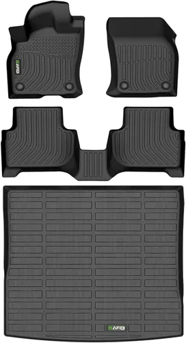 Vista 80 de HAFIDI® - Tapetes para auto con almacenamiento debajo del asiento, para todo clima, antideslizantes, de elastómero termoplástico, para la primera