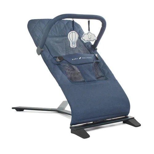 Vista 16 de Mecedora portátil Baby Delight Alpine Deluxe Para bebés 0 – 6 meses Paño color carbón
