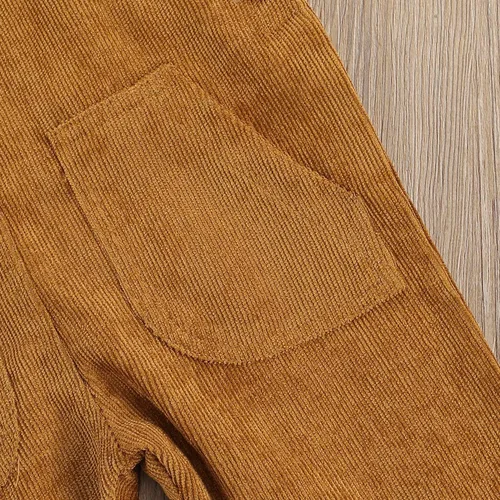 Vista 6 de Overol con peto para niños pequeños, pantalones con tirantes sólidos, pantalones con tirantes delgados, pantalones con tirantes delgados, overol
