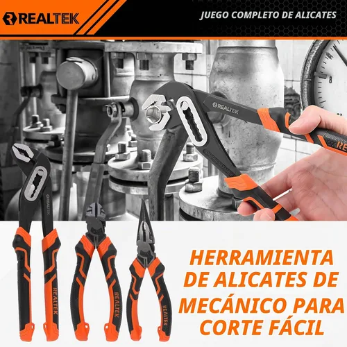 Vista 7 de REALTEK - Juego de herramientas mecánicas de 100 piezas, impacto métrico 1