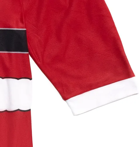 Vista 6 de Dreamwave Christmas Santa Claus Fleece Zip Up Costume Coverall Toddler to Adult