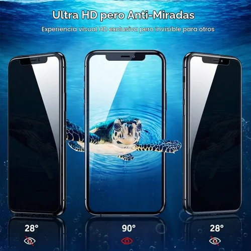 Vista 2 de Fotbor Película de vidrio templado de privacidad para iPhone XR/iPhone 11, [2 unidades] Protector de pantalla de 6.1 pulgadas