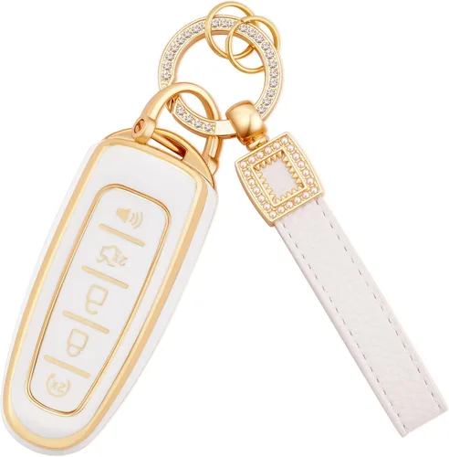Vista 10 de EKALA TPU Key Fob Cover, Key Fob Protector with Bling Key Fob Keychain