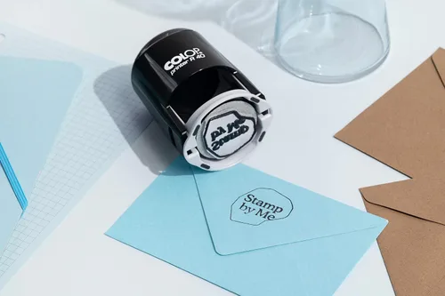 Vista 2 de Stamp by Me Sello de logotipo personalizado para empresas Sellos personalizados para logotipo o diseño de empresas