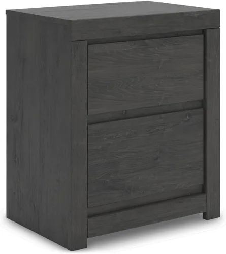 Vista 11 de Diseño de firma por Ashley Londer Mesita de noche casual con puertos USB, negro