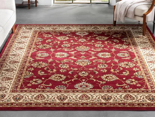 Vista 28 de Well Woven Barclay Collection Sarouk - Alfombra negra de 4 x 5 pies, para entradas, dormitorios pequeños, salas de estar Negro