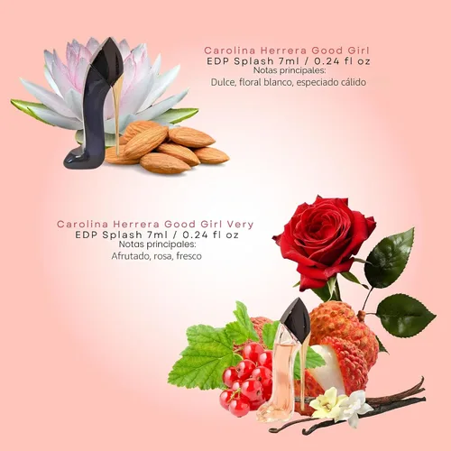 Vista 5 de Carolina Herrera Good Girl - Perfume para mujer, 4 piezas, juego de regalo mini Splash