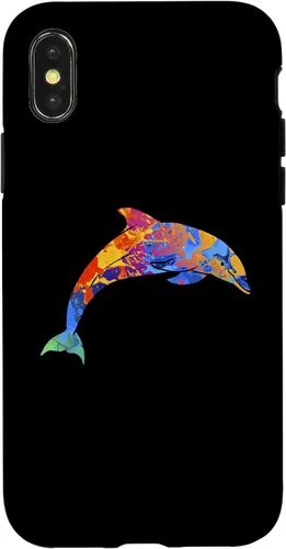 Vista 4 de iPhone 15 Dolphin Lover - Linda funda de delfines de animales oceánicos