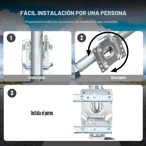 Vista 5 de Torin gato de remolque de 1000 libras con rueda, gato giratorio resistente para remolque de barco de rueda única, elevación de 10 pulgadas, gato
