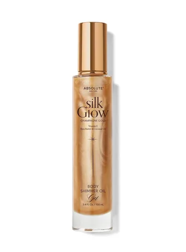Vista 22 de Absolute New York - Silk Glow Shimmer Mist Glow, radiante, brillo para cuerpo, cara y cabello, manteca de karité, aceite de coco, vitamina E