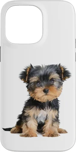 Vista 21 de Yorkie Puppy Portrait Cute Yorkshire Terrier Dog Lover - Carcasa para iPhone 17
