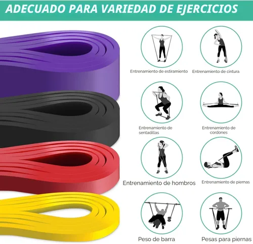 Vista 6 de Alllvocles Resistance Band, Pull Up Bands, Pull Up Assistance Bands, Workout Bands, Exercise Bands, Resistance Bands Set for Legs, Working Out