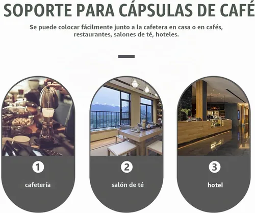 Vista 6 de Cesta de almacenamiento de cápsulas de café,Soporte de encimera