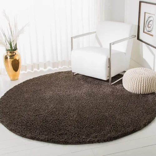 Vista 111 de SAFAVIEH Colección August Shag - Alfombra de área de 6 x 9 pies, color lila, diseño sólido, no desprende pelusa y de fácil cuidado, grosor de 1.2