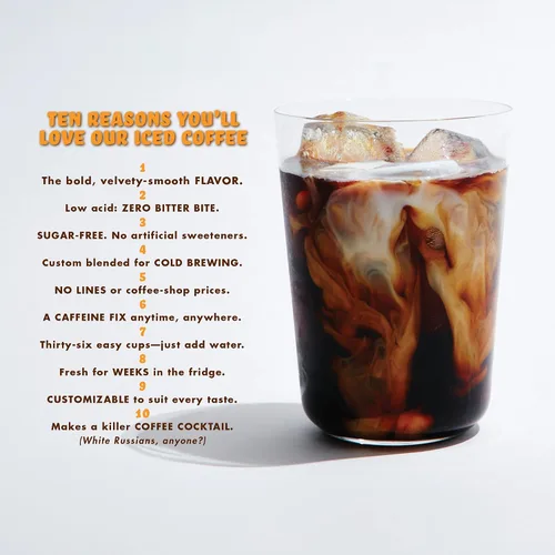 Vista 6 de GRADY'S COLD BREW, New Orleans Style, 100% arábica café tostado oscuro medio y achicoria, molido para café caliente y cerveza fría, bolsa de una
