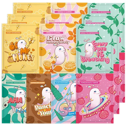 Vista 10 de ZealSea Mascarillas faciales para el cuidado de la piel, mascarillas faciales para mujeres para el cuidado de la piel, mascarillas de belleza