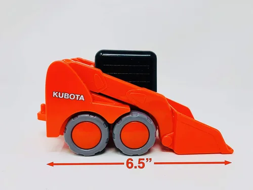 Vista 4 de NewRay Kubota - Juego de minicargadora para preescolar Lil' Orange