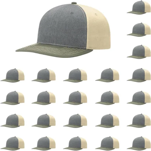 Vista 125 de Richardson 312 Gorra de béisbol ajustable con correa trasera de sarga Paquetes a granel disponibles - Talla única