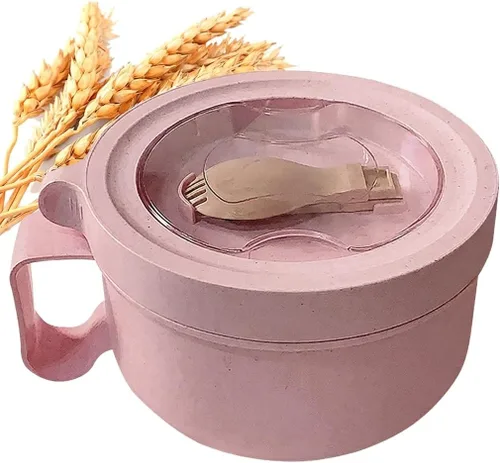 Vista 13 de Tazas para sopa de microondas con tapas, tazón de ramen para microondas de 28.7oz con tapa, diseño mejorado de agarre fácil para llevar contigo