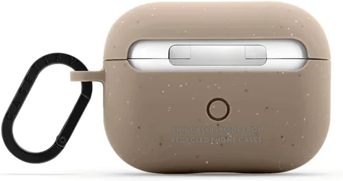Vista 2 de CASETiFY AirPods Pro (1ª/2ª Gen) Estuche Bounce con Anillo [Colaboración Frozen] - Copo de Nieve de Anna - Taupe Mate