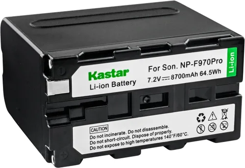Vista 3 de Kastar Paquete de 2 baterías de repuesto para Sony NP-F970 Pro NP-F990 NP-F975 NP-F970 NP-F960 NP-F950 NP-F930 NP-F770 NP-F750 NP-F730 NP-F570
