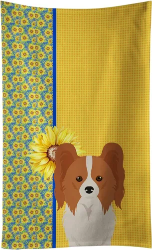 Vista 173 de Caroline's Treasures WDK5313KTWL - Toalla de cocina con diseño de girasoles de verano, color negro y tostado, Airedale Terrier, toalla de mano