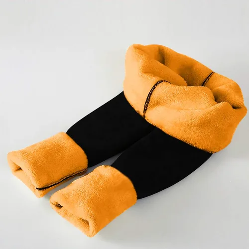 Vista 7 de MGBD Leggings cálidos para mujer, de talle alto, casual, de moda, ajustados, cómodos, térmicos, para botas