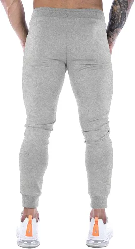 Vista 3 de Wangdo Pantalones deportivos ajustados para hombre, pantalones de entrenamiento para gimnasio, pantalones deportivos cónicos, pantalones deportivos