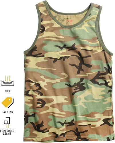 Vista 3 de Rothco playera sin mangas Verde oliva (Olive Drab)
