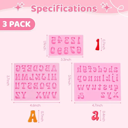 Vista 38 de YunKo Mini arcos de silicona Fondant Moldes Chocolate Candy Cake Pop Craft Molde Bowknot