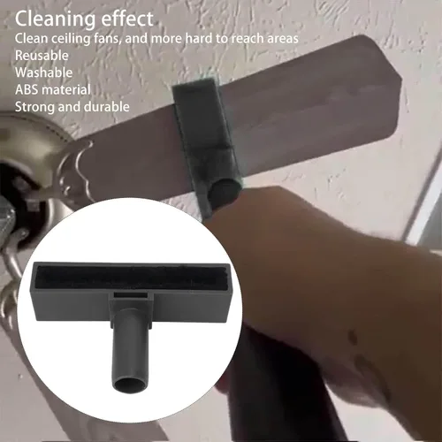 Vista 7 de TOPINCN Plumero de ventilador de techo lavable, limpiador de aspas de ventilador de microfibra reutilizable para techos altos, telarañas, ventanas