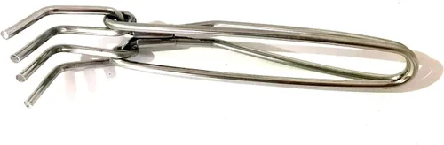 Vista 4 de Stainess Steel Pakkad Alambre Pinza Acero Cocina Cocina Cocina Acero Inoxidable Pakkad Plain Utility Pakkad Premium Calidad Sandasi Hot Pan Gripper