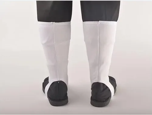 Vista 4 de ZNZXYCOS Zapatos de cosplay de anime para adultos y niños de talla estadounidense, color blanco y negro, accesorios de Halloween, 3