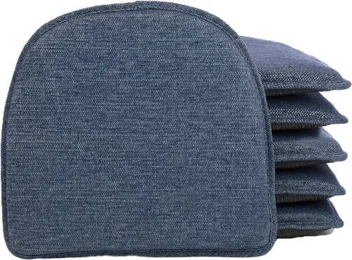 Vista 22 de Klear Vu Raindrop The Gripper - Cojines antideslizantes para silla, suaves y cómodos, almohadillas para asiento, almohadón para cocina, comedor u