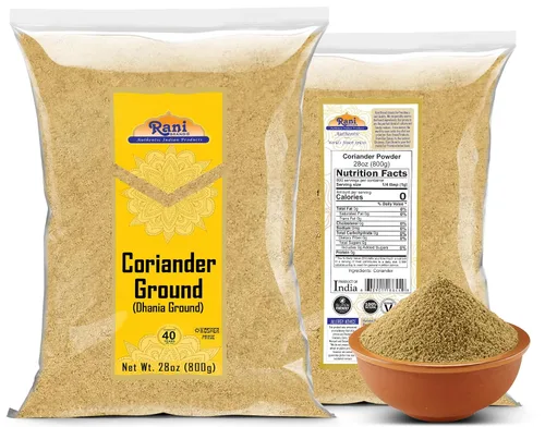 Vista 8 de Rani Polvo molido de cilantro (Dhania india) Especias 28 onzas (28.22 oz) ~ Todo natural Sin sal Vegano Sin colores Apto para gluten Sin