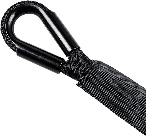 Vista 6 de Astra Depot Cable de cabrestante sintético negro de 50 pies x 1/4 pulgadas, 7000 libras, con protección contra rocas y todo el calor + tapón de goma
