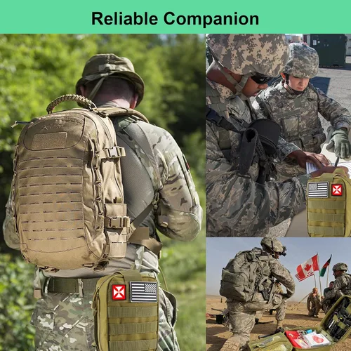 Vista 7 de Survival Kit 256 in 1, First Aid Kit Survival Gear Tools Trauma Kit with Molle Pouch for Outdoor, Camping, Hunting, Hiking, Earthquake, Home